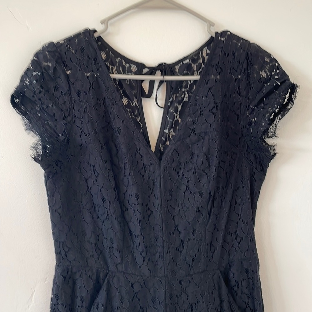 Black lack romper WITH POCKETS